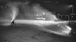 Horní část sjezdovky skiareálu Hlubočky