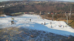 Horní část sjezdovky skiareálu Hlubočky