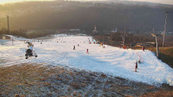 Horní část sjezdovky skiareálu Hlubočky