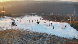 Horní část sjezdovky skiareálu Hlubočky