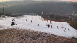 Horní část sjezdovky skiareálu Hlubočky