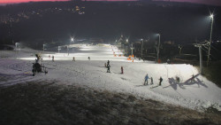 Horní část sjezdovky skiareálu Hlubočky