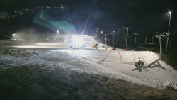 Horní část sjezdovky skiareálu Hlubočky