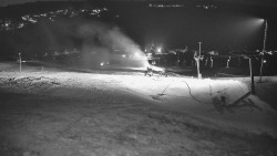 Horní část sjezdovky skiareálu Hlubočky