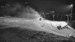 Horní část sjezdovky skiareálu Hlubočky