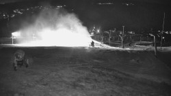 Horní část sjezdovky skiareálu Hlubočky