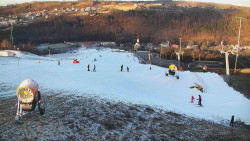 Horní část sjezdovky skiareálu Hlubočky