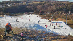 Horní část sjezdovky skiareálu Hlubočky