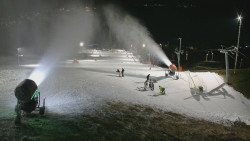 Horní část sjezdovky skiareálu Hlubočky