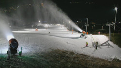 Horní část sjezdovky skiareálu Hlubočky