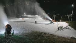 Horní část sjezdovky skiareálu Hlubočky