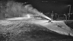 Horní část sjezdovky skiareálu Hlubočky