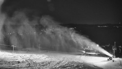 Horní část sjezdovky skiareálu Hlubočky