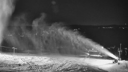 Horní část sjezdovky skiareálu Hlubočky