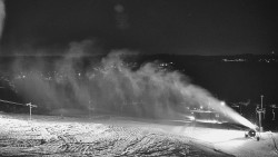 Horní část sjezdovky skiareálu Hlubočky