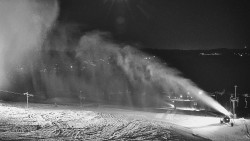 Horní část sjezdovky skiareálu Hlubočky