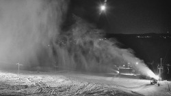 Horní část sjezdovky skiareálu Hlubočky