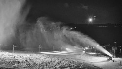 Horní část sjezdovky skiareálu Hlubočky