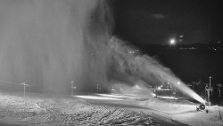 Horní část sjezdovky skiareálu Hlubočky