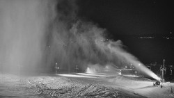 Horní část sjezdovky skiareálu Hlubočky