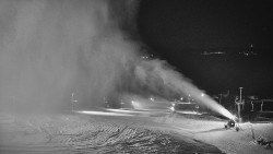 Horní část sjezdovky skiareálu Hlubočky