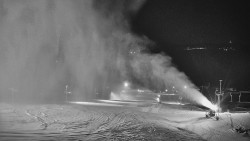 Horní část sjezdovky skiareálu Hlubočky