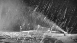 Horní část sjezdovky skiareálu Hlubočky