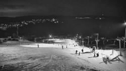 Horní část sjezdovky skiareálu Hlubočky