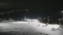 Horní část sjezdovky skiareálu Hlubočky