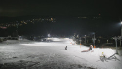 Horní část sjezdovky skiareálu Hlubočky