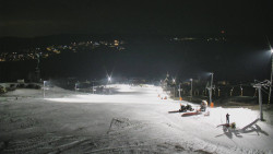 Horní část sjezdovky skiareálu Hlubočky