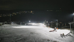 Horní část sjezdovky skiareálu Hlubočky