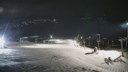 Horní část sjezdovky skiareálu Hlubočky