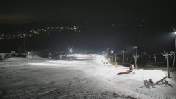 Horní část sjezdovky skiareálu Hlubočky