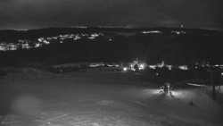 Horní část sjezdovky skiareálu Hlubočky