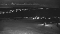 Horní část sjezdovky skiareálu Hlubočky