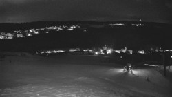 Horní část sjezdovky skiareálu Hlubočky