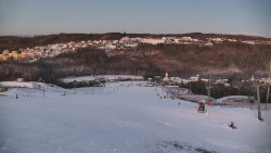 Horní část sjezdovky skiareálu Hlubočky