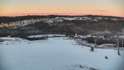 Horní část sjezdovky skiareálu Hlubočky