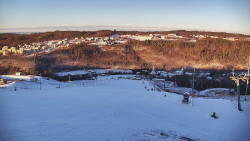 Horní část sjezdovky skiareálu Hlubočky