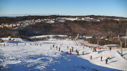 Horní část sjezdovky skiareálu Hlubočky