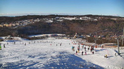 Horní část sjezdovky skiareálu Hlubočky