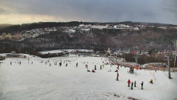 Horní část sjezdovky skiareálu Hlubočky