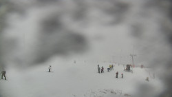 Horní část sjezdovky skiareálu Hlubočky