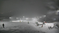 Horní část sjezdovky skiareálu Hlubočky