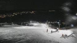 Horní část sjezdovky skiareálu Hlubočky