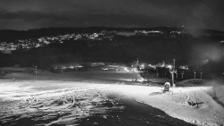 Horní část sjezdovky skiareálu Hlubočky