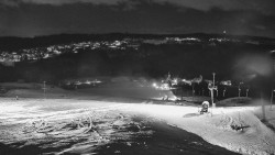 Horní část sjezdovky skiareálu Hlubočky