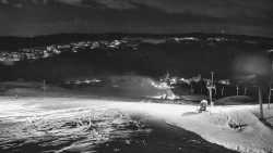 Horní část sjezdovky skiareálu Hlubočky