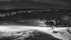 Horní část sjezdovky skiareálu Hlubočky